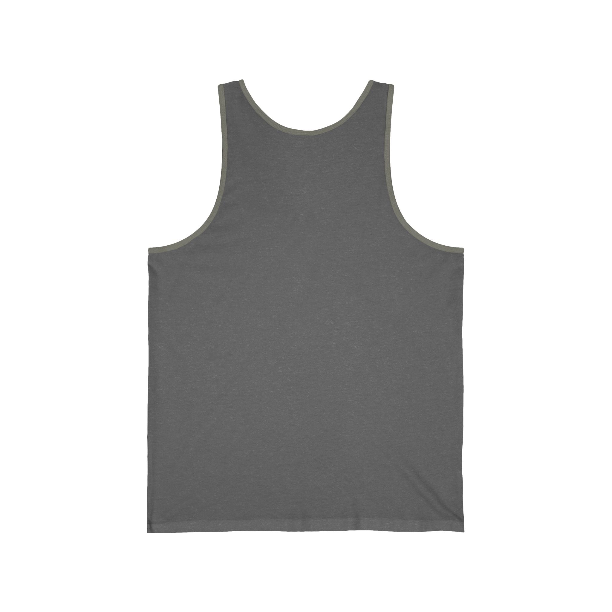 Unisex Jersey Tank Top — Minimal Chest logo