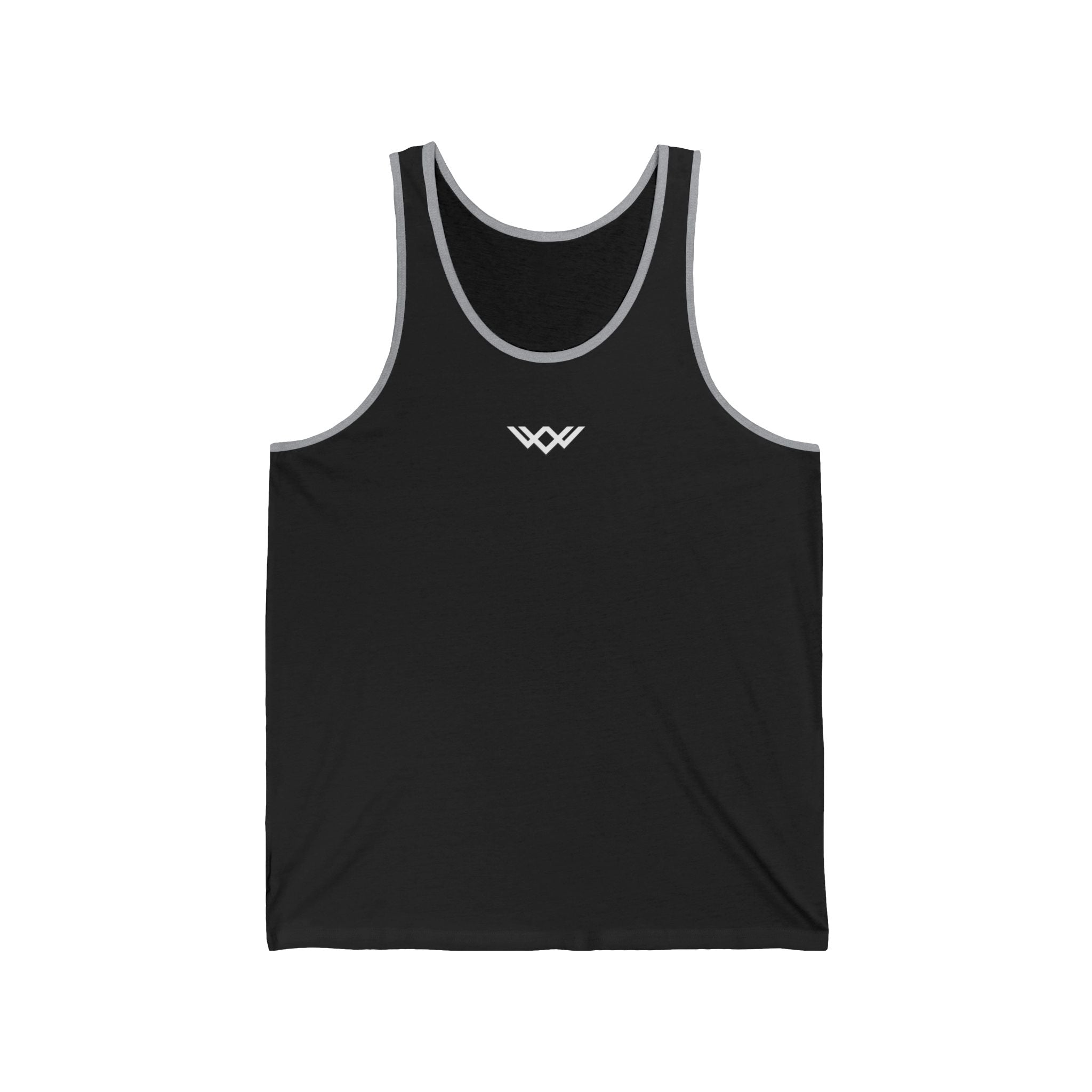 Unisex Jersey Tank Top — Minimal Chest logo