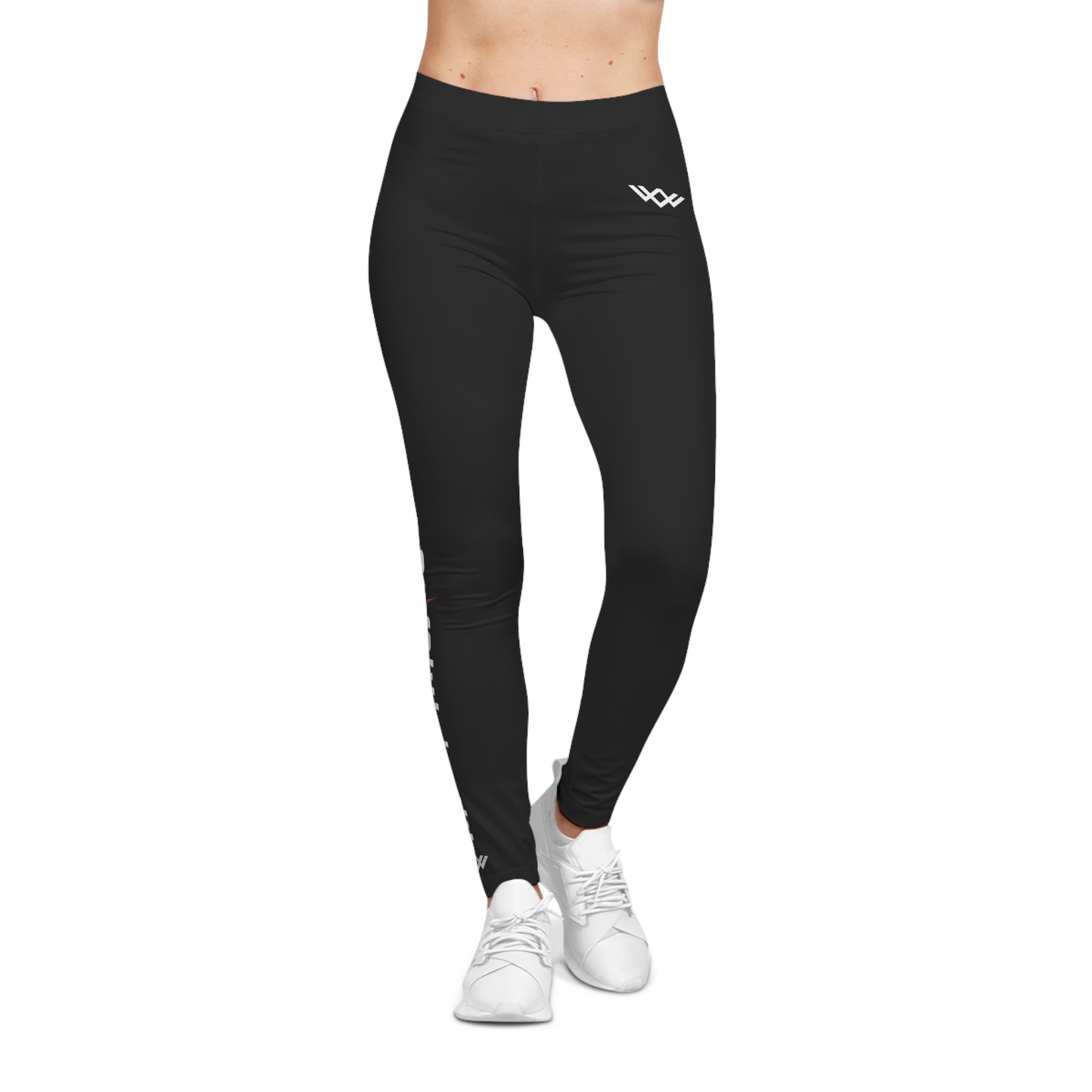Women's | "Never Settle" Black Athletic Leggings