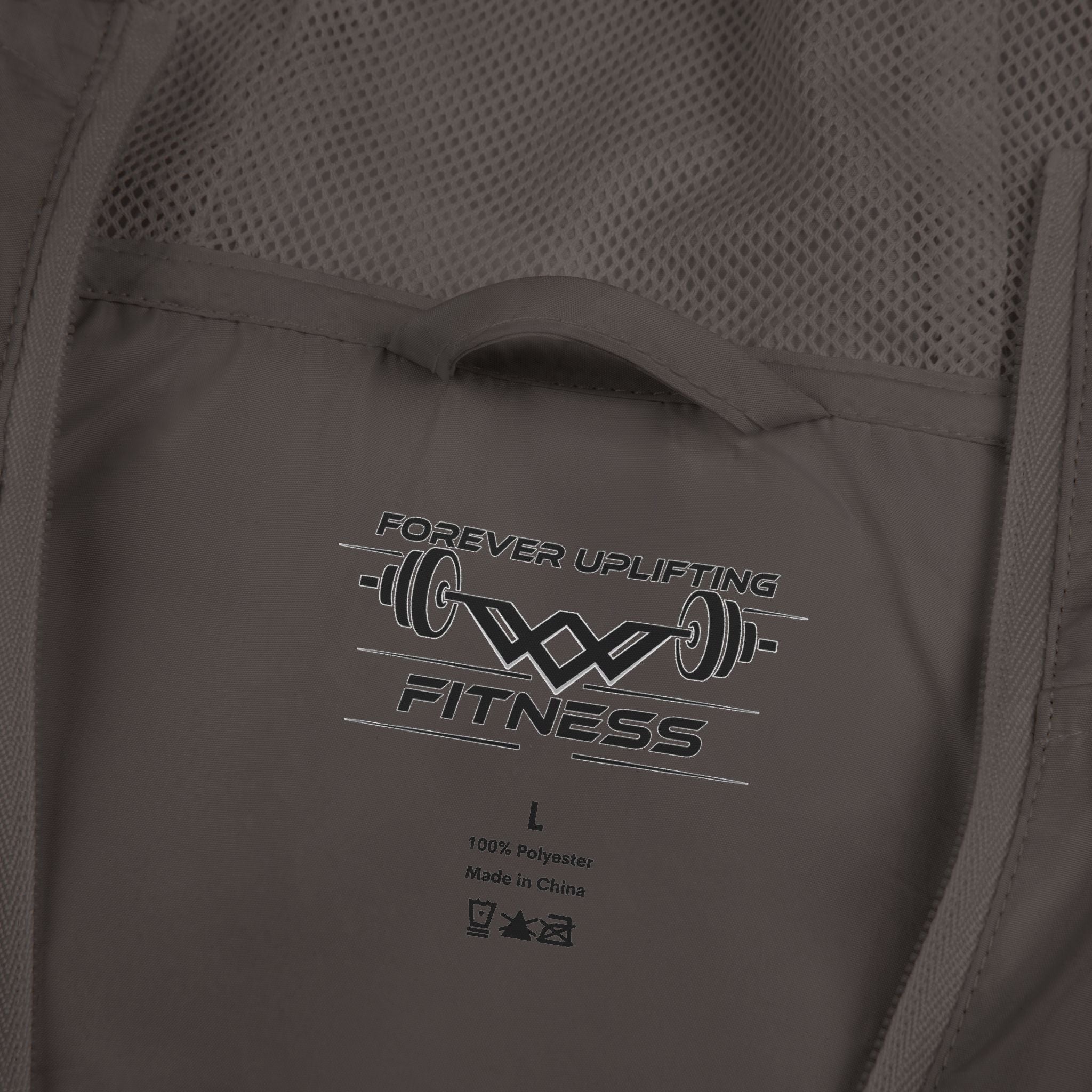 'Never Settle' Hooded Lightweight Windbreaker Jacket