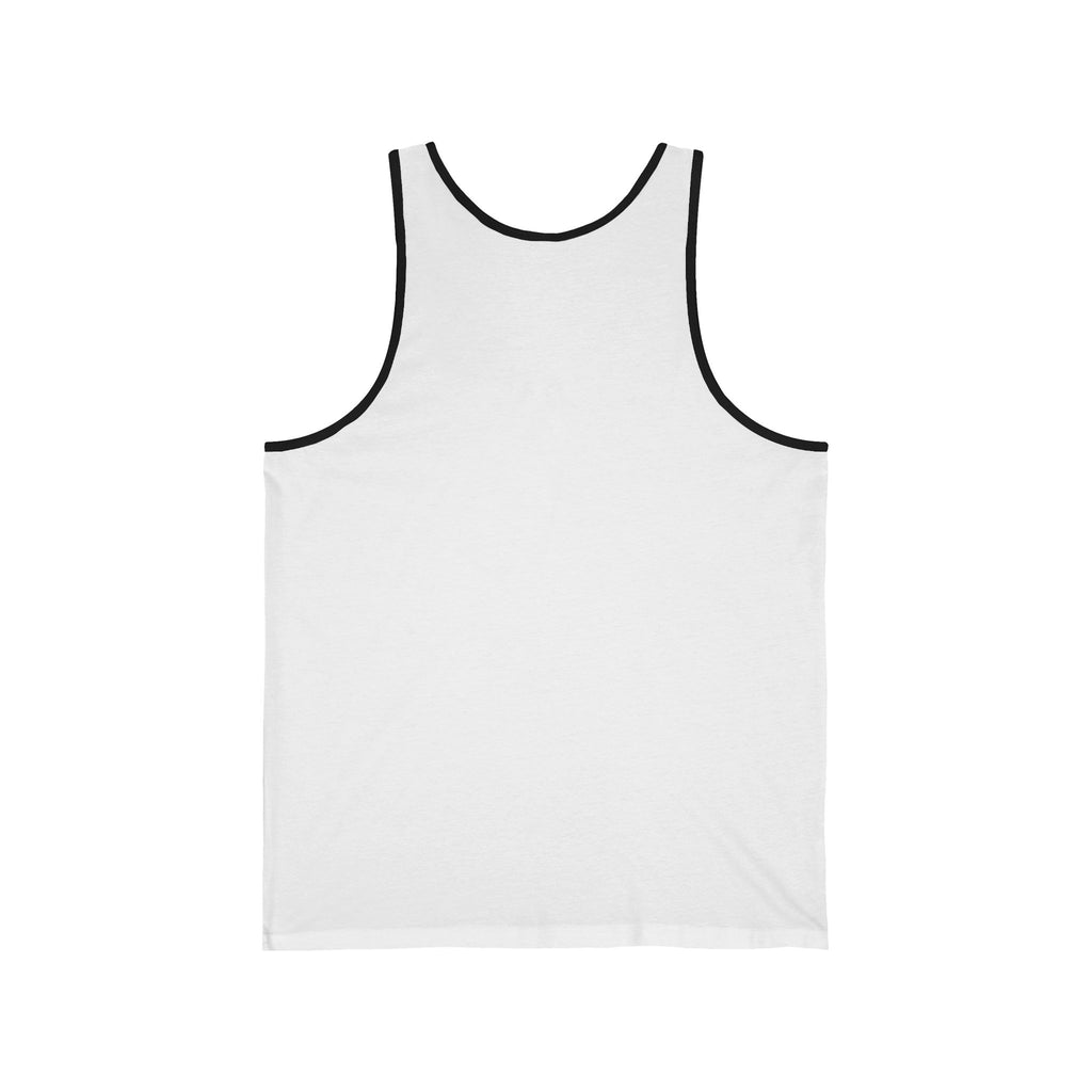 Unisex Jersey Tank Top — Minimal Chest logo