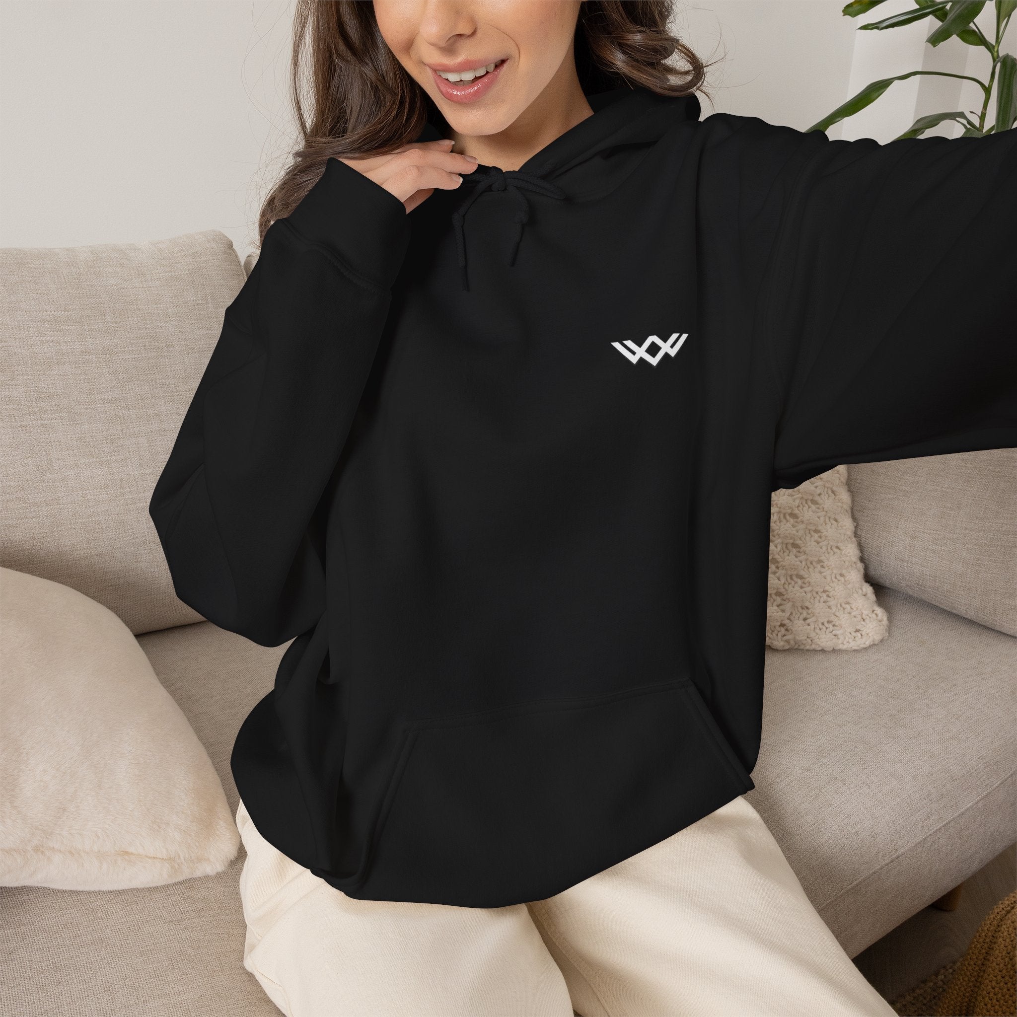 Unisex Signature Front Statement Back Hoodie | FUL