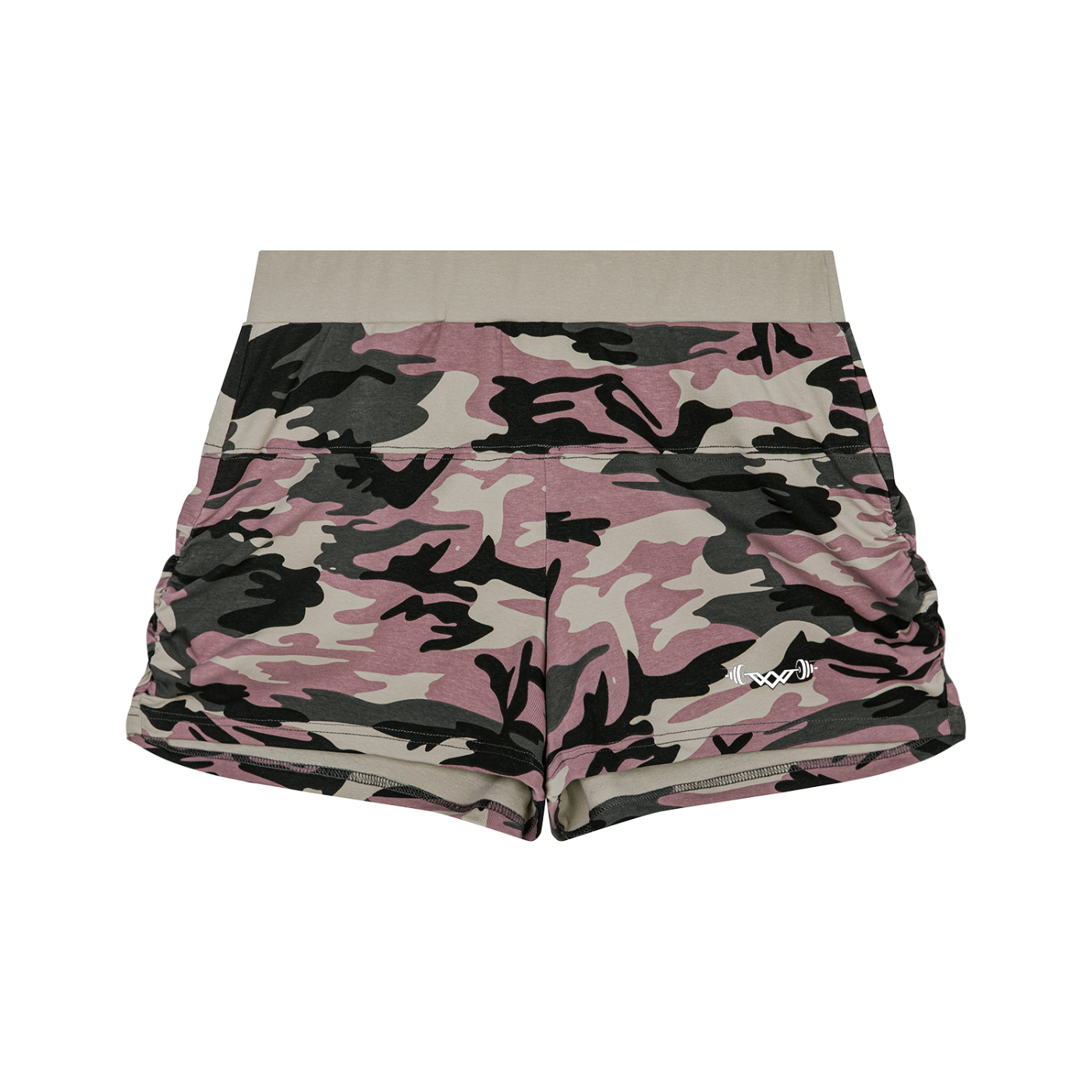 Women's Camo Off-Shoulder Crop T-Shirt