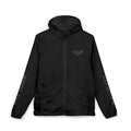 'Never Settle' Hooded Lightweight Windbreaker Jacket