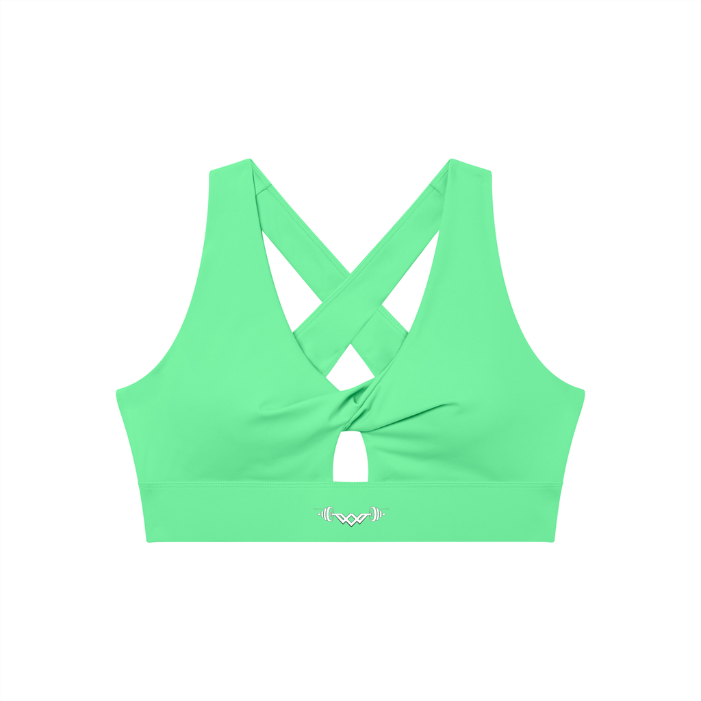 Women's Twist Front V-Neck Sports Bra