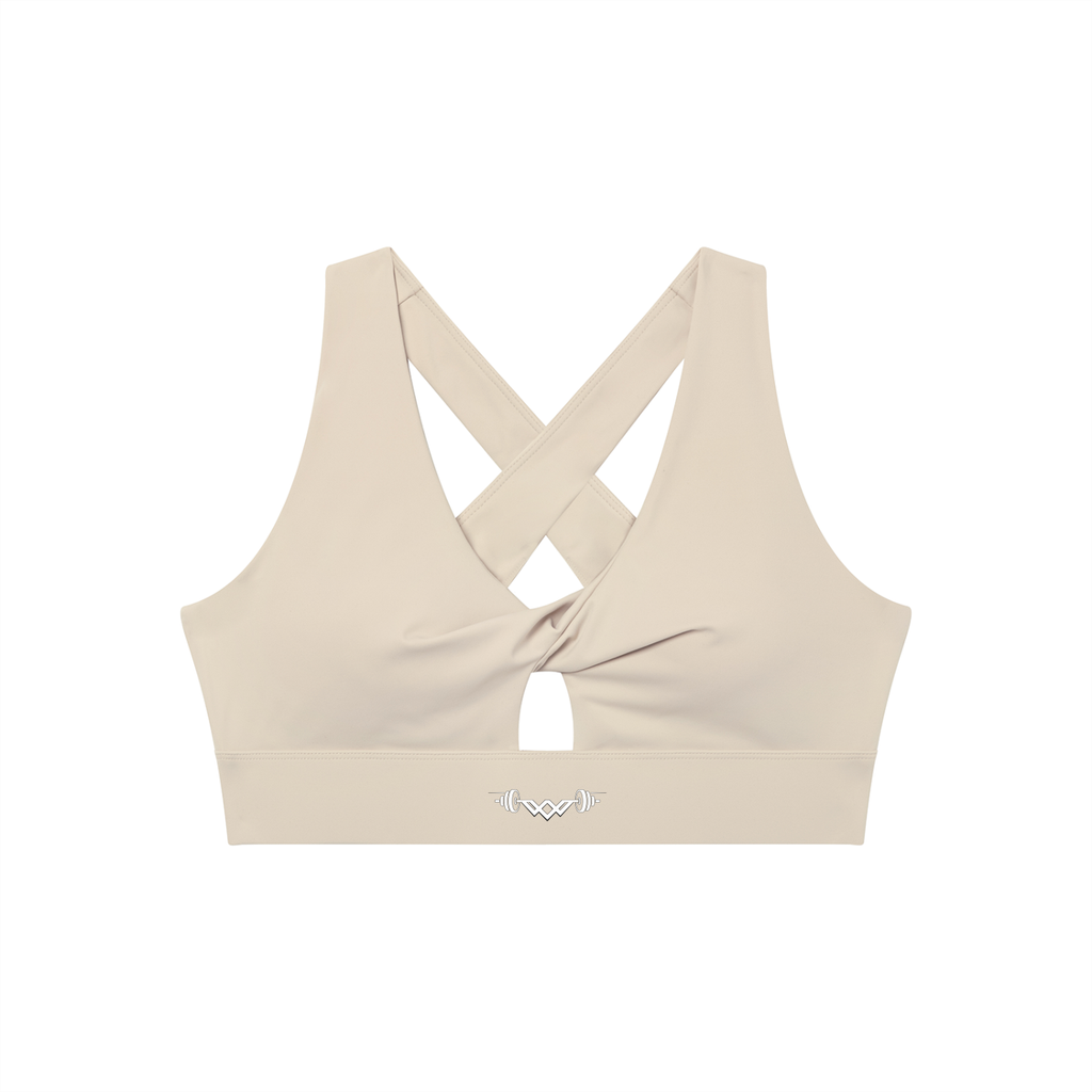 Women's Twist Front V-Neck Sports Bra
