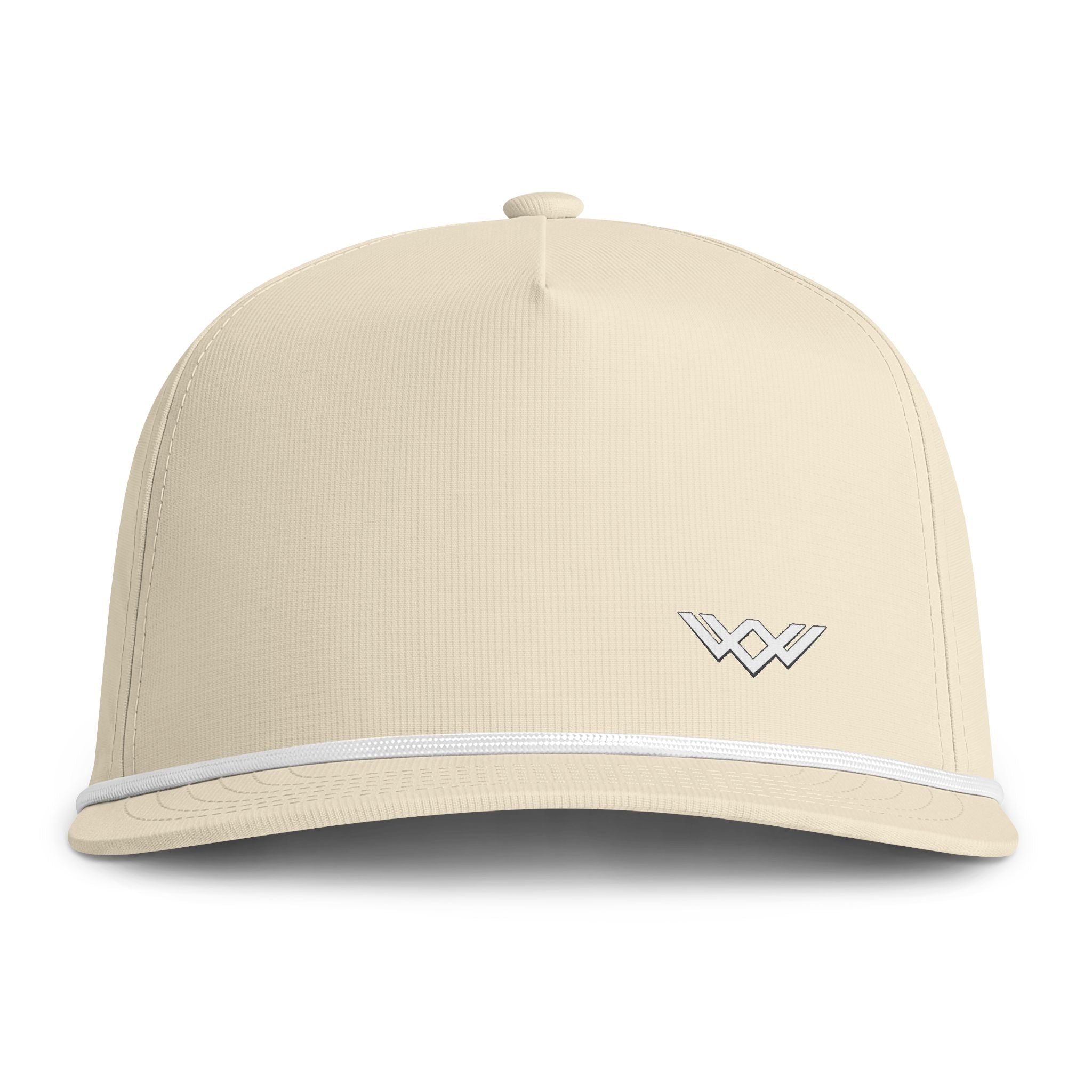 Sunwashed Vintage Rope-Trim Baseball Hat - Minimal Logo