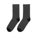 Charcoal Cushioned Athletic Socks - Minimal Black Logo