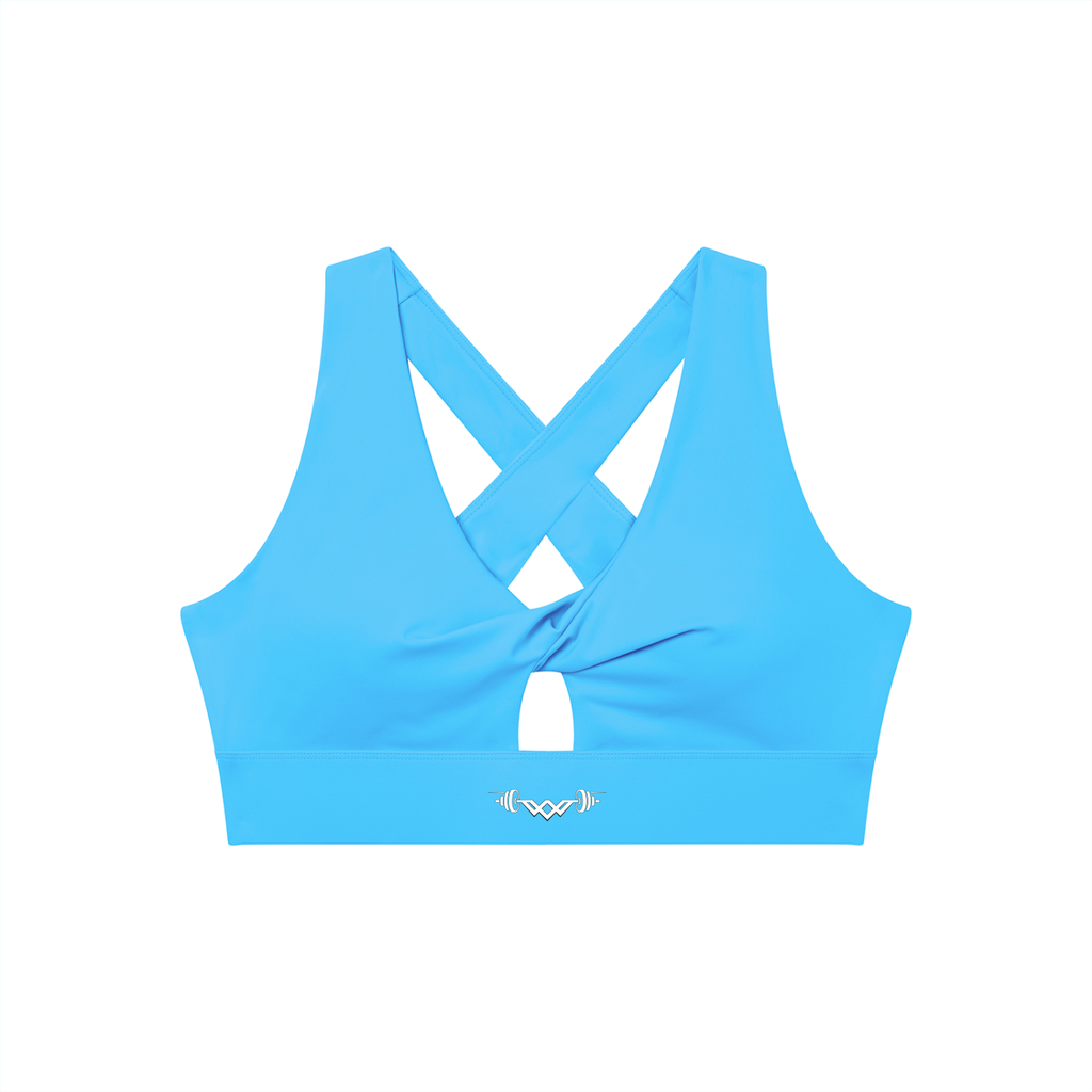 Women's Twist Front V-Neck Sports Bra