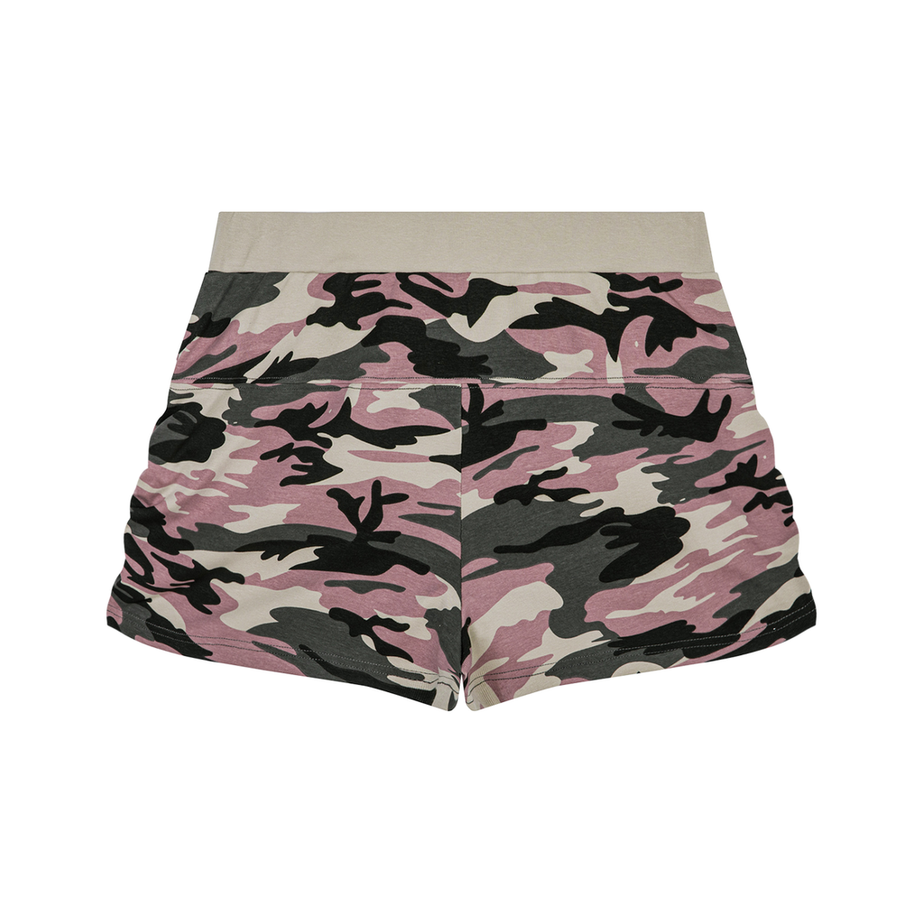 Women's Camo Off-Shoulder Crop T-Shirt