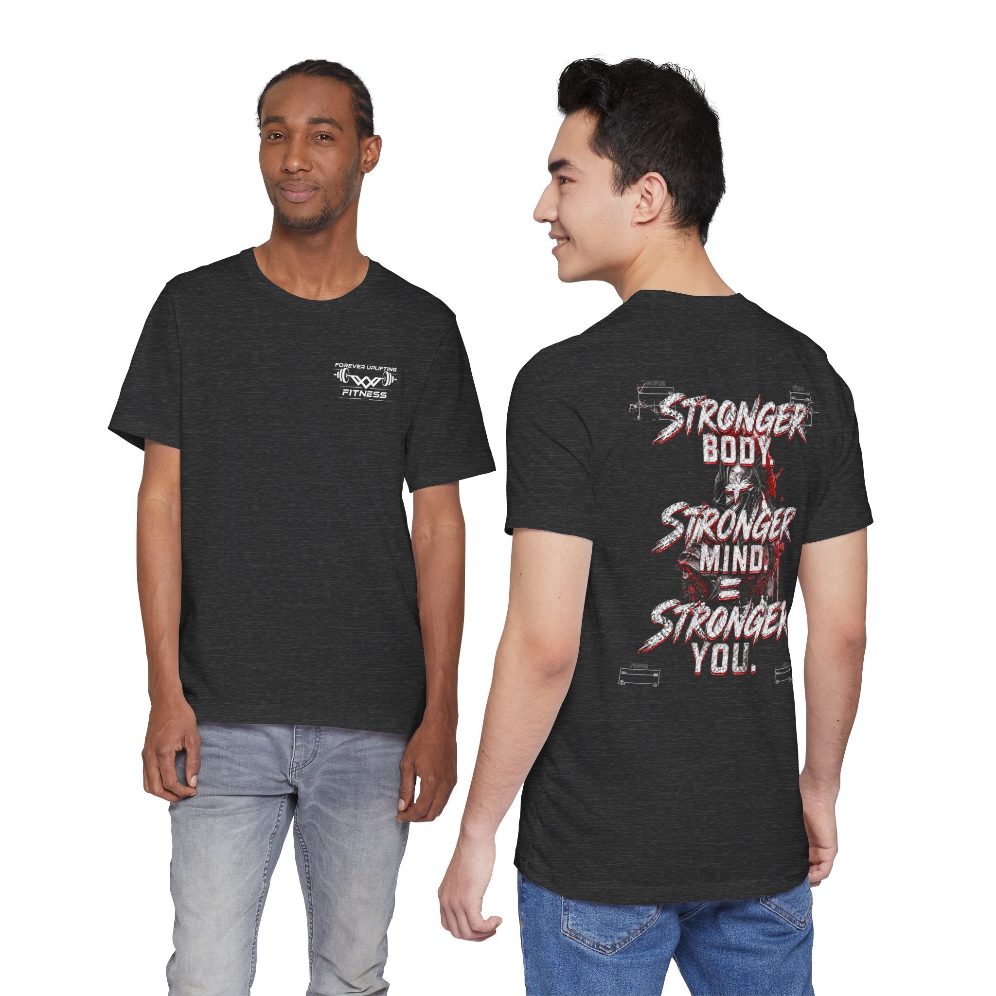 Stronger You Spartan Premium Gym T-Shirt | Forever Uplifting Fitness