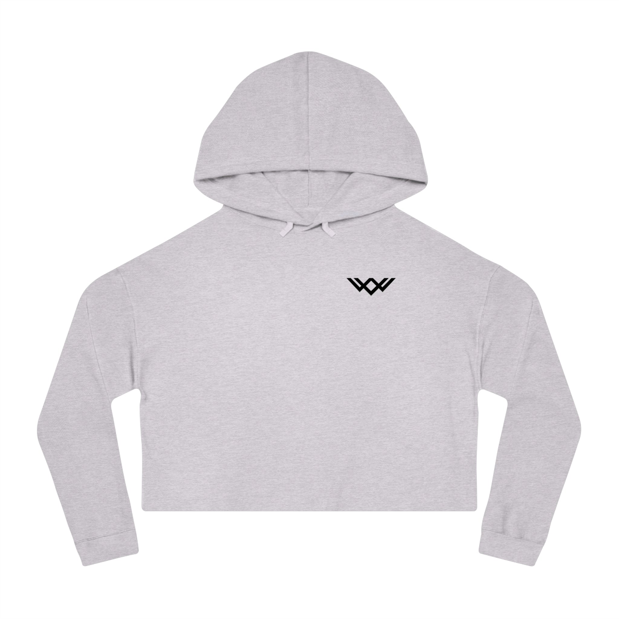 Women's Cropped Gym Hoodie "Built to Last" Graphic