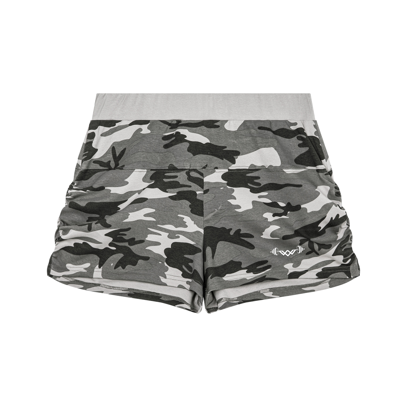Women's Camo Off-Shoulder Crop T-Shirt