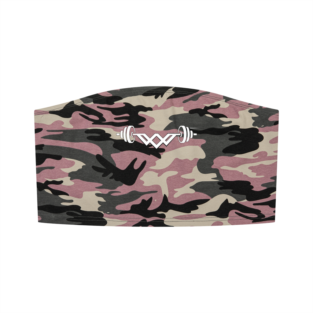 Women's Camo Off-Shoulder Crop T-Shirt