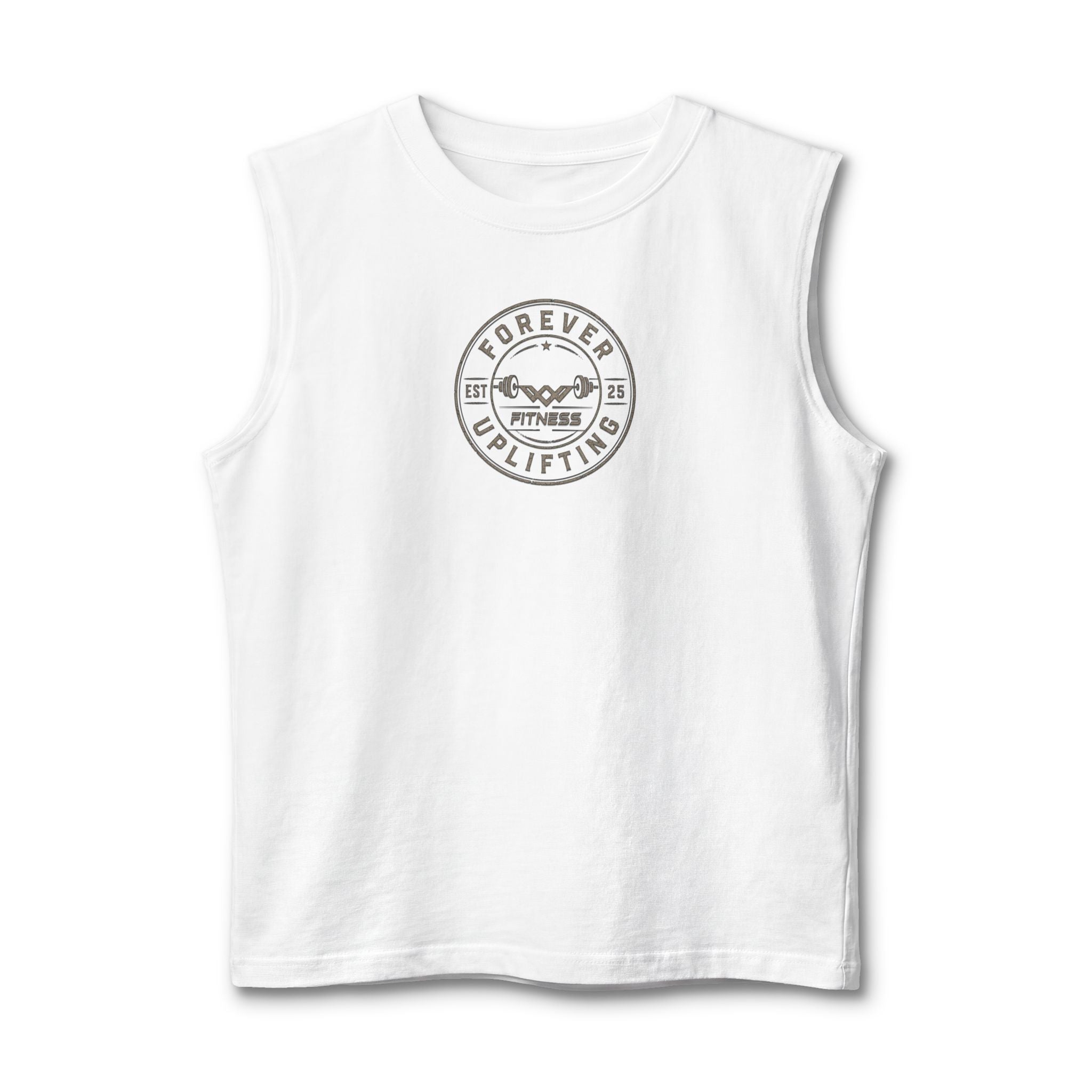 Vintage Circle Logo Premium Muscle Tank | Forever Uplifting Fitness