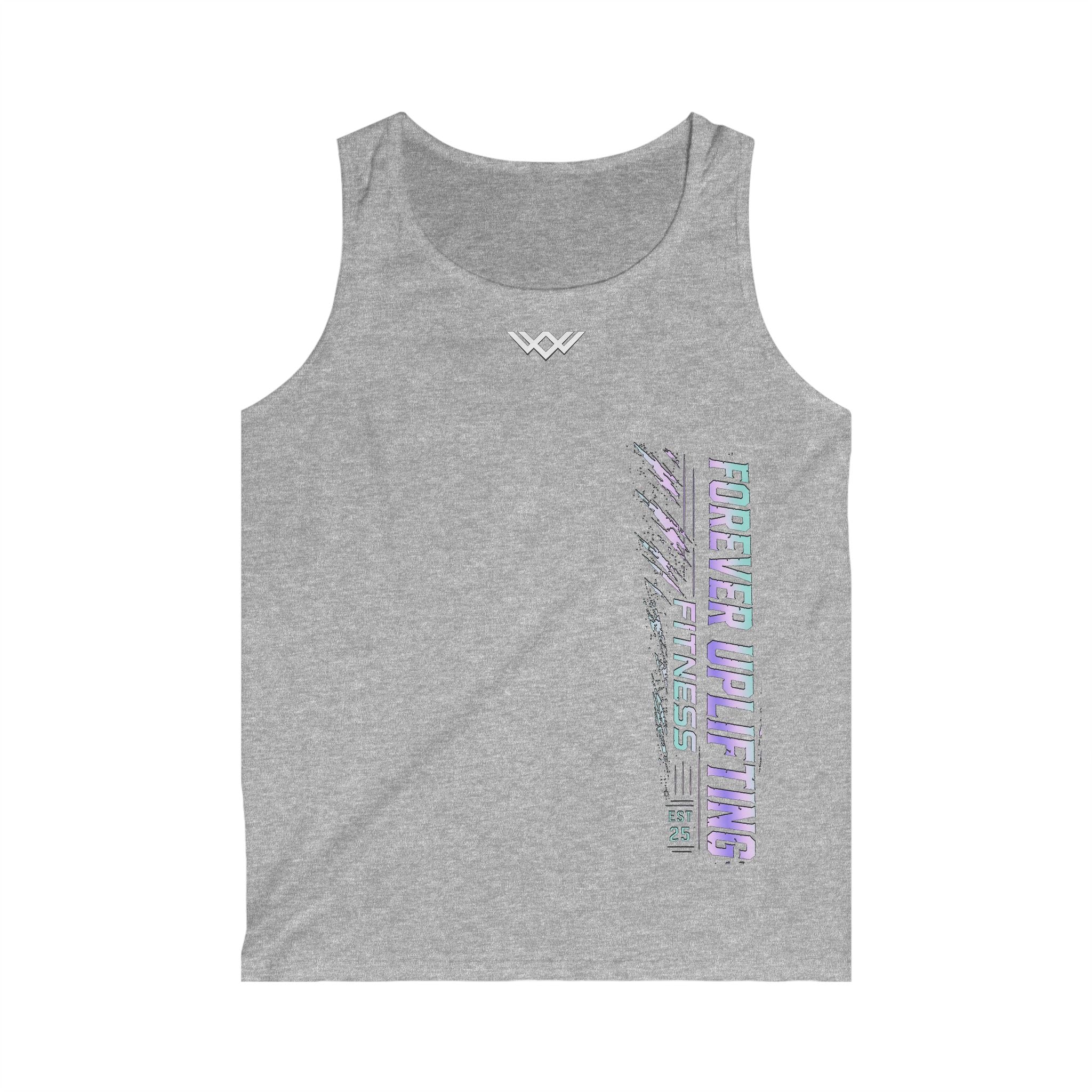 Forever Uplifting Fitness Tank Top — Vertical Graphic Gym Tank