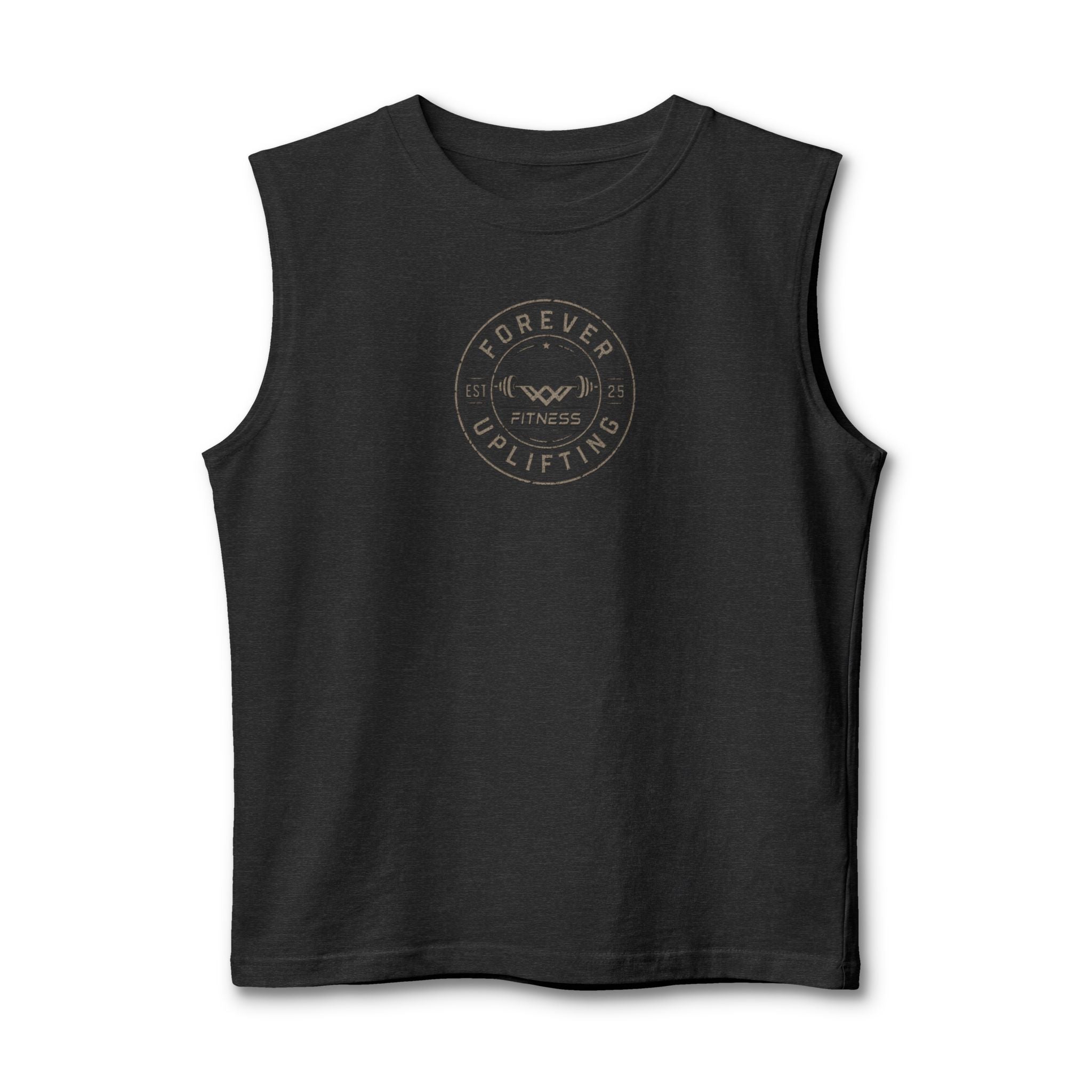 Vintage Circle Logo Premium Muscle Tank | Forever Uplifting Fitness