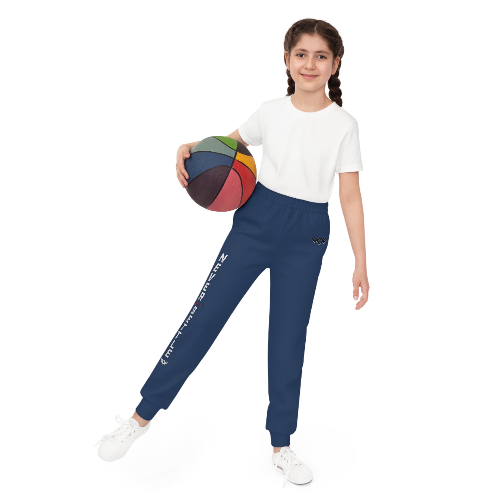 Youth — 'Never Settle' Navy Athletic Sweatpants