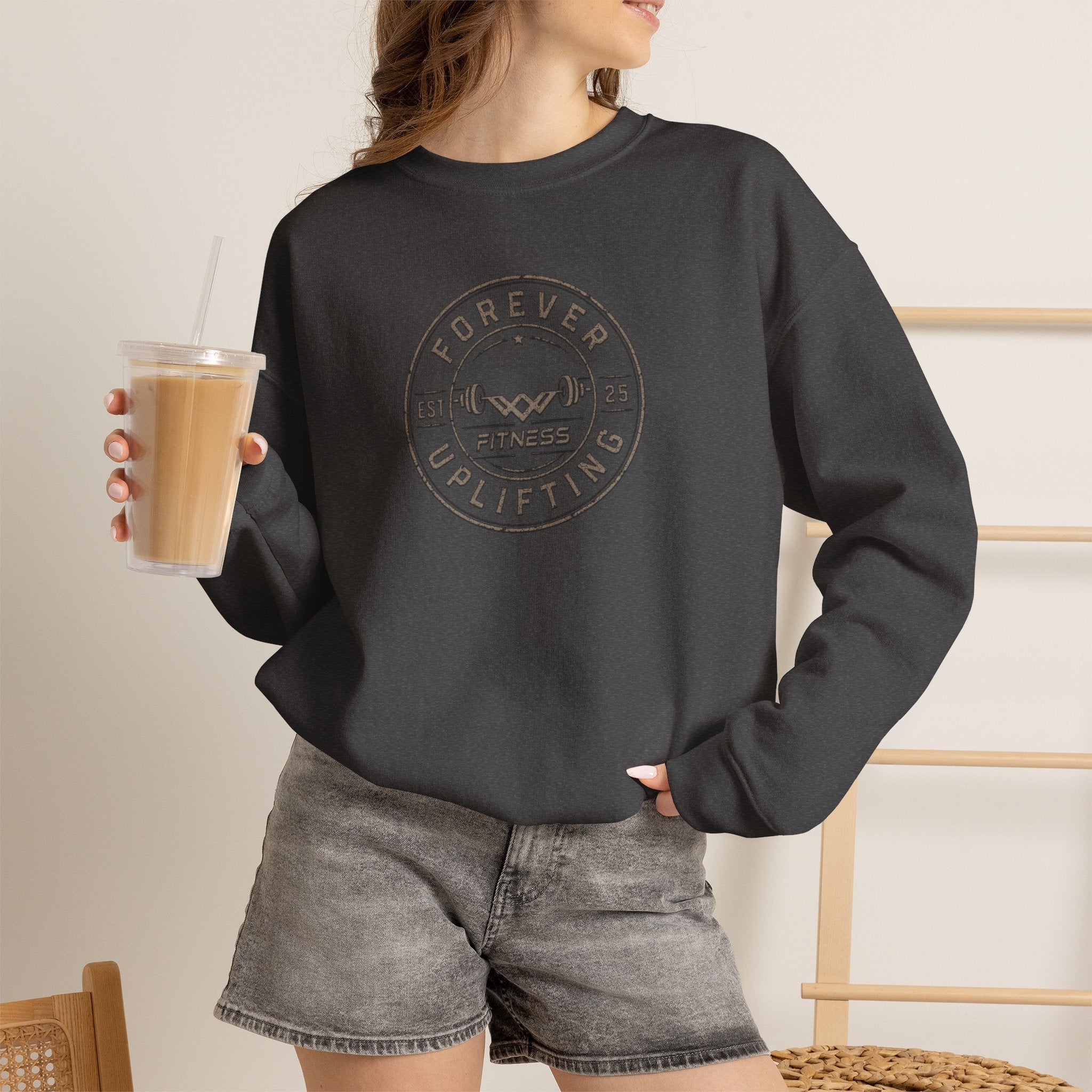 Vintage Circle Logo Premium Sweatshirt | Forever Uplifting Fitness