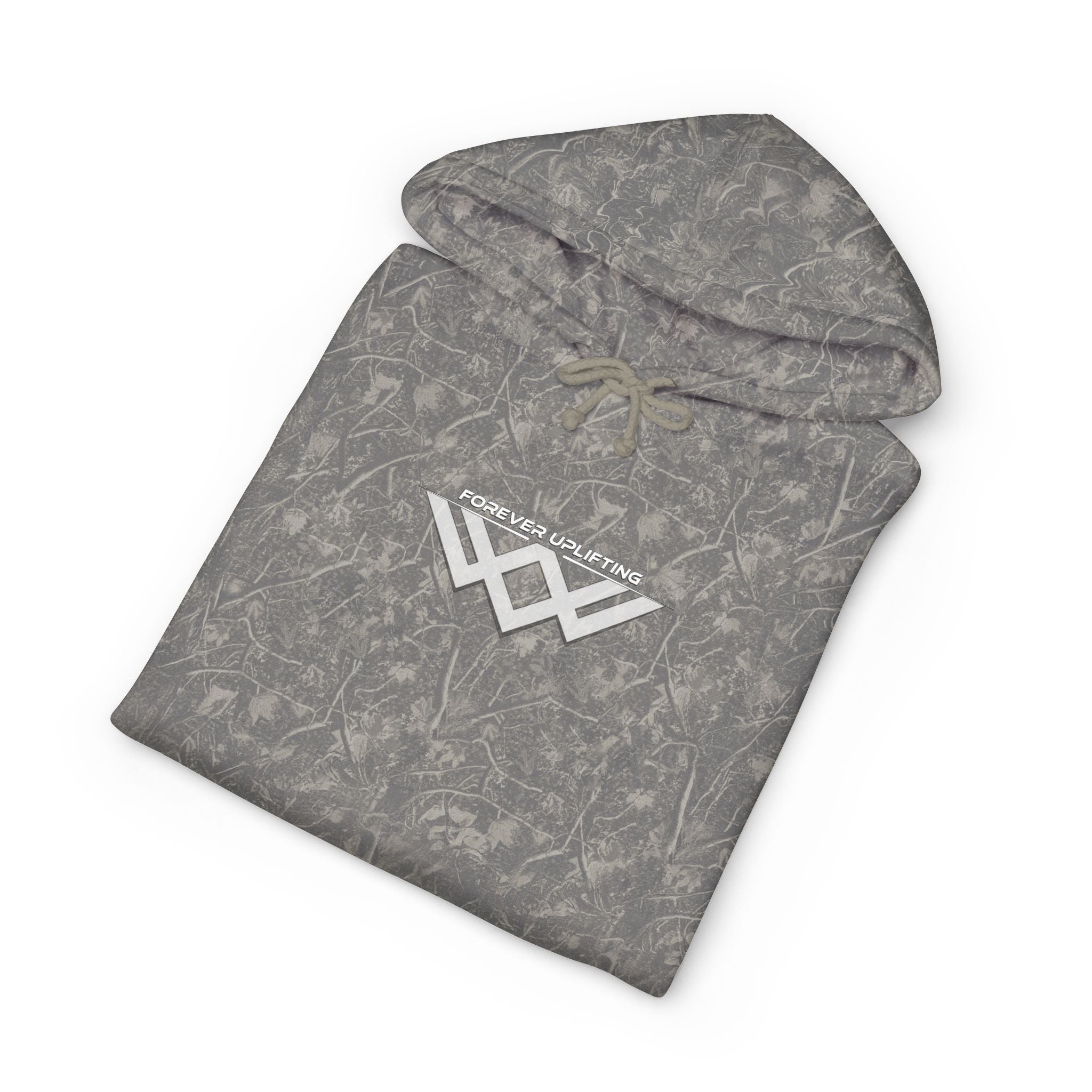 Minimal Chest Logo Heavyweight Camo Pullover Hoodie | FUL