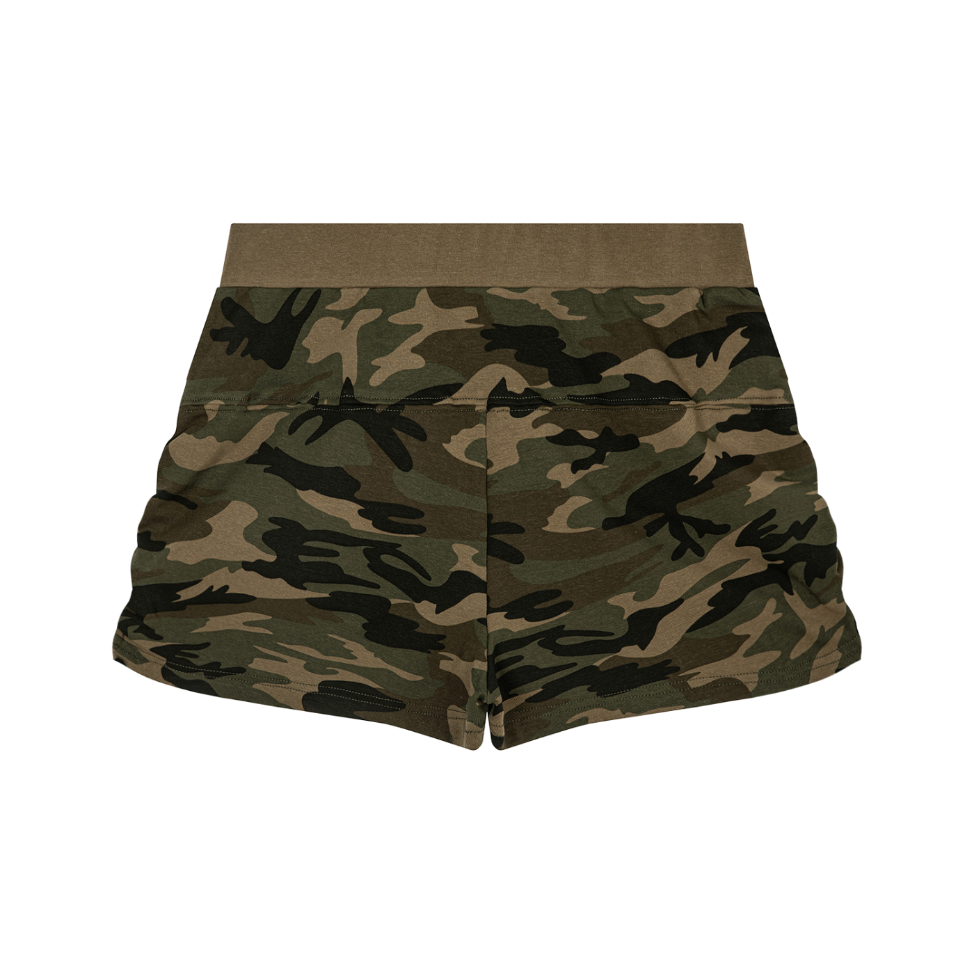 Women's Camo Off-Shoulder Crop T-Shirt