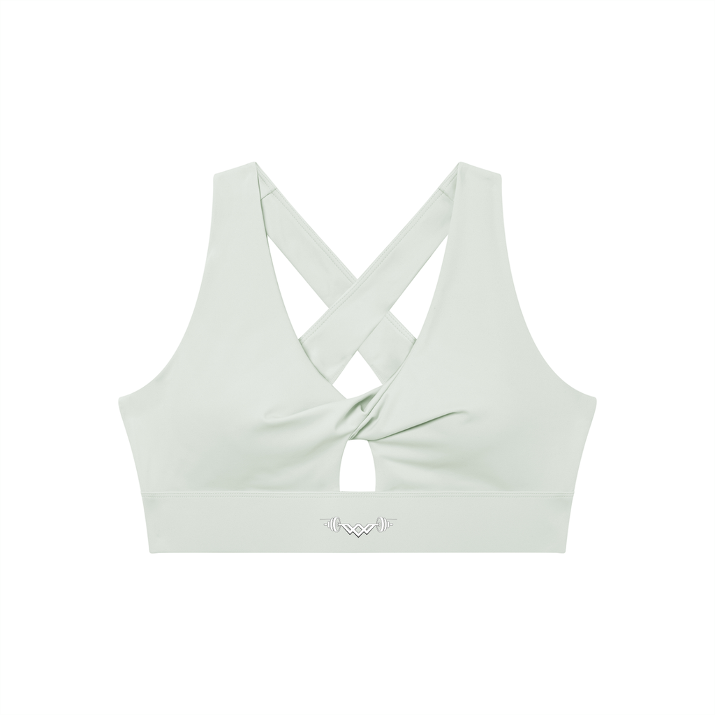 Women's Twist Front V-Neck Sports Bra