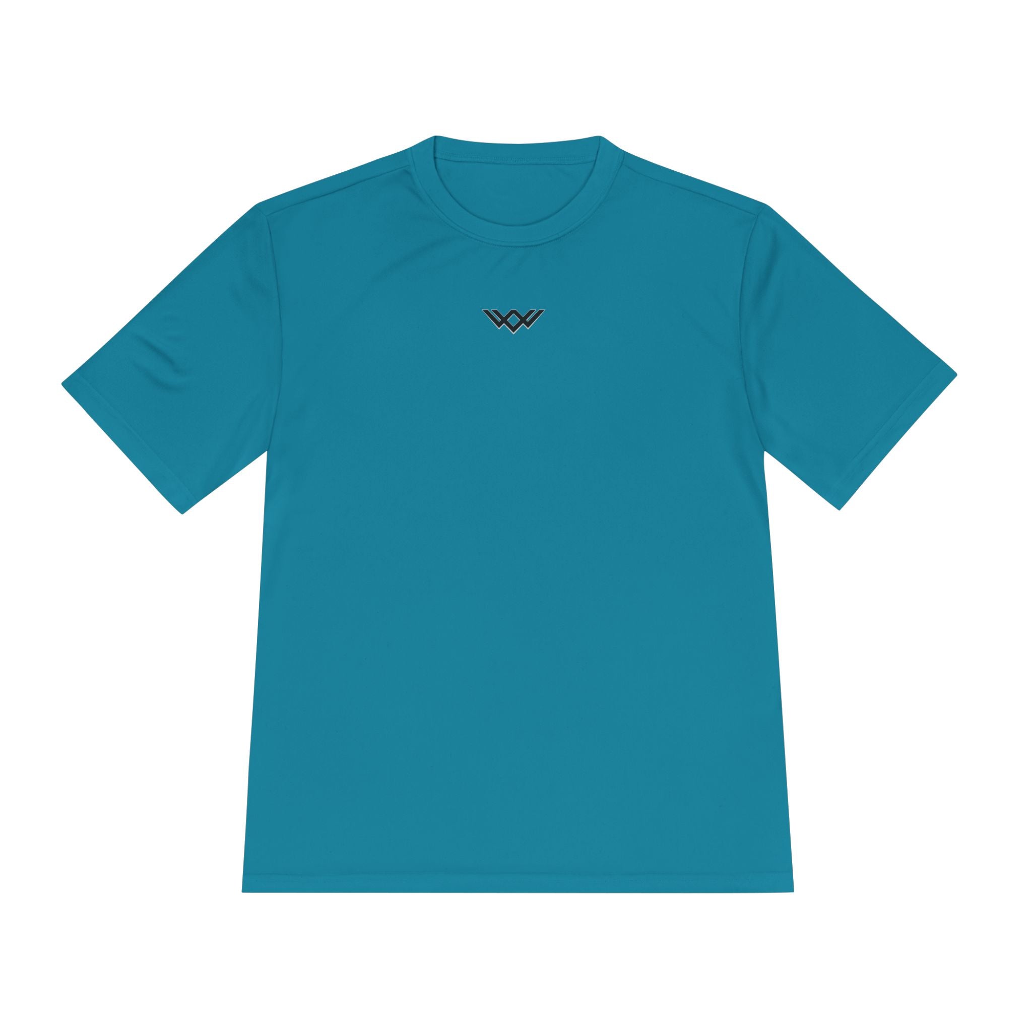 Moisture-Wicking Performance Tee — Minimal Black Chest Logo