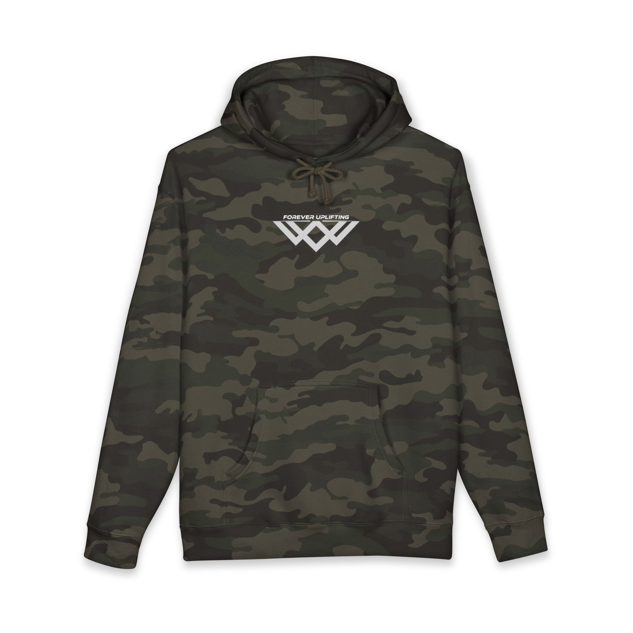 Minimal Chest Logo Heavyweight Camo Pullover Hoodie | FUL