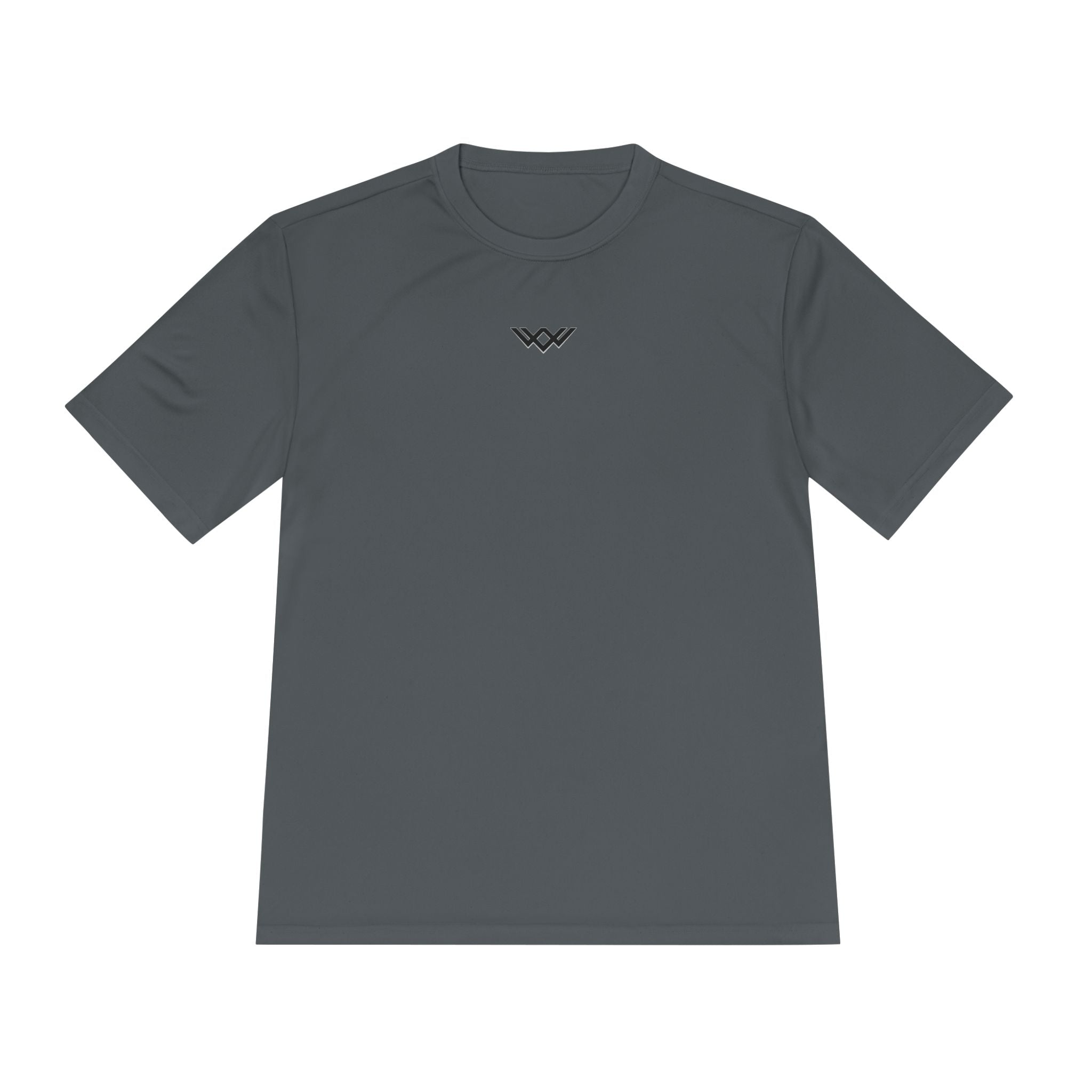 Moisture-Wicking Performance Tee — Minimal Black Chest Logo