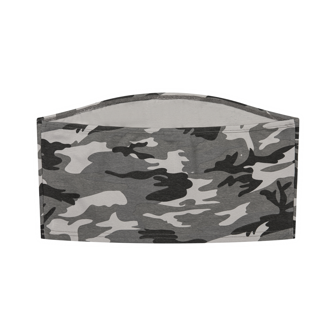 Women's Camo Off-Shoulder Crop T-Shirt