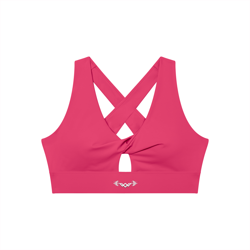 Women's Twist Front V-Neck Sports Bra