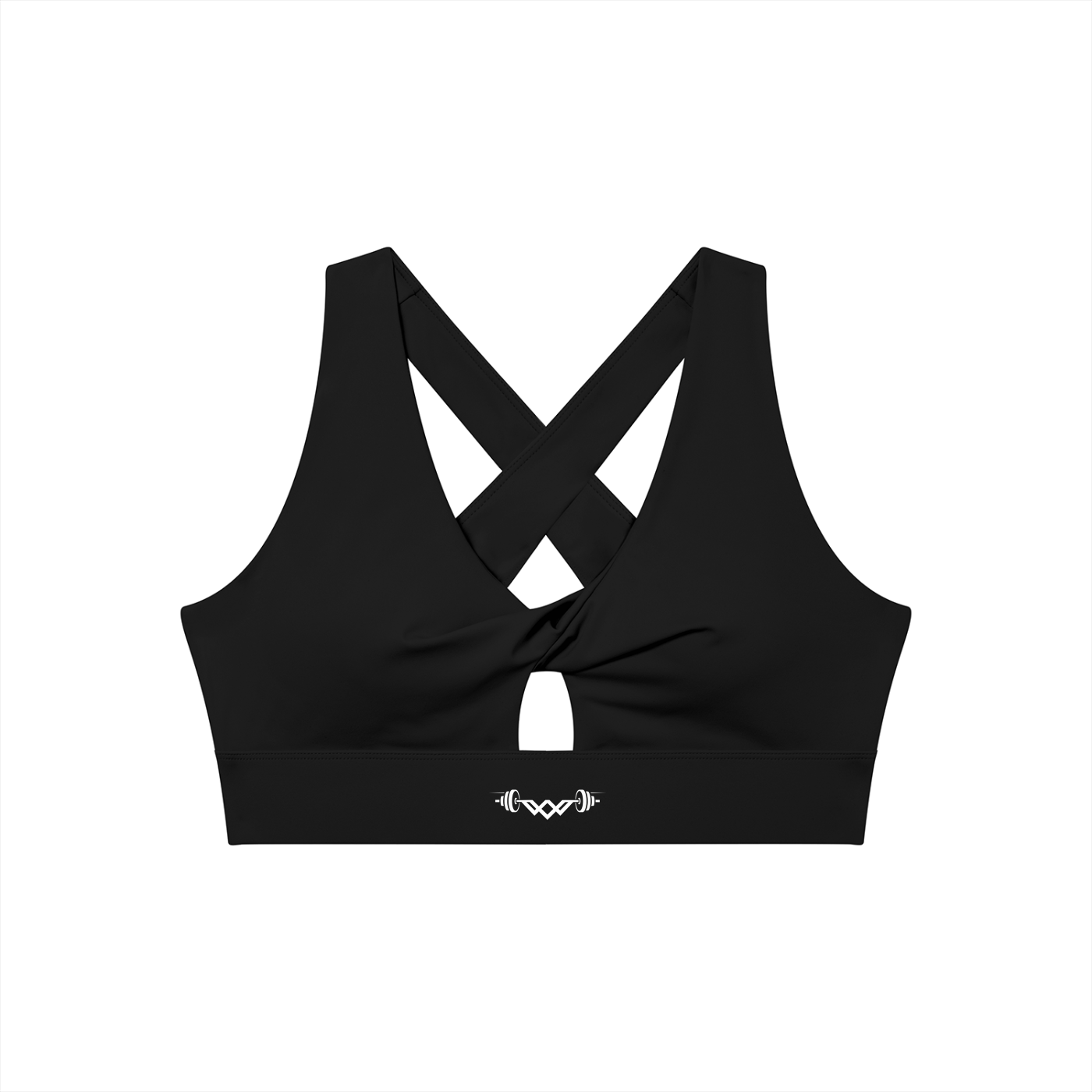 Women's Twist Front V-Neck Sports Bra