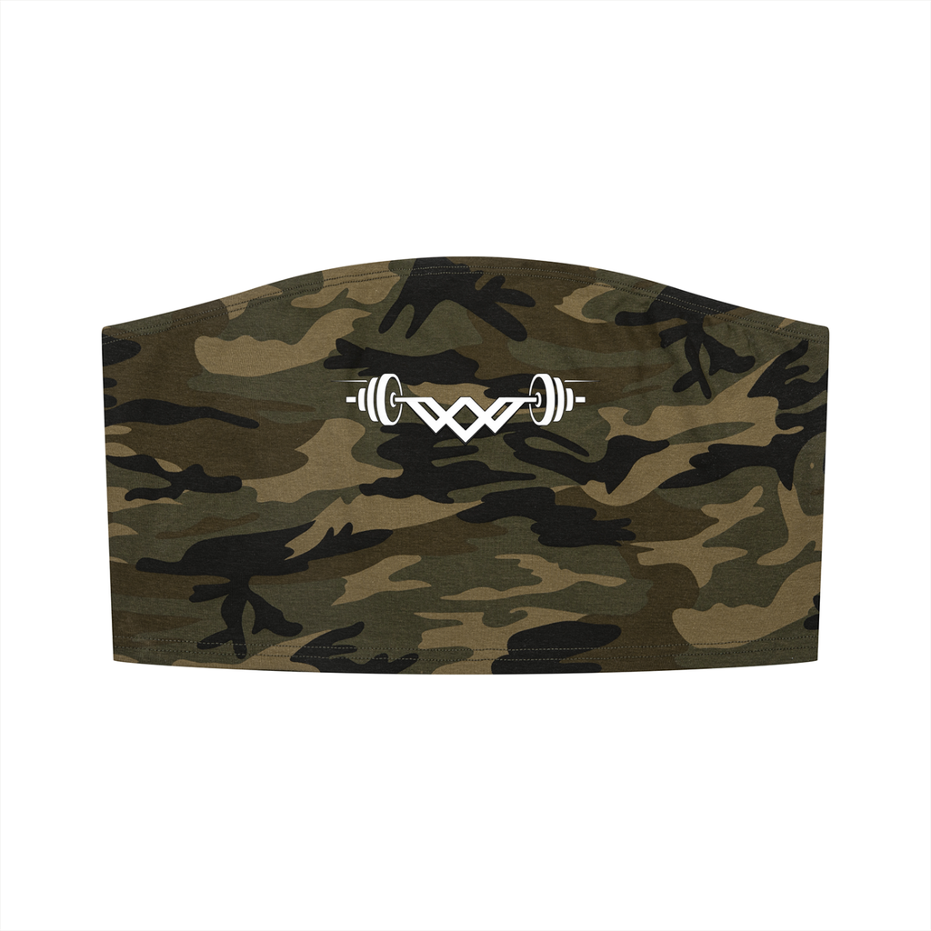 Women's Camo Off-Shoulder Crop T-Shirt