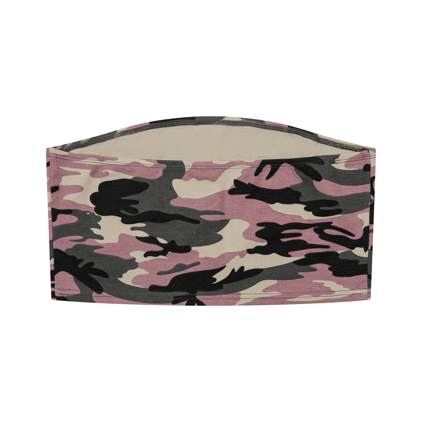 Women's Camo Off-Shoulder Crop T-Shirt